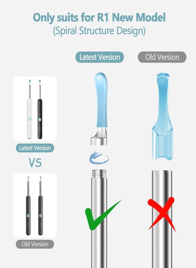 Bebird Ear Cleaner Replacement Tips, 16 Pieces Waterproof Silicone Ear Spoon for Ear Wax Removal Endoscope, BEBIRD Original Ear Cleaner Tips for R1/R3/W3 - Image 2